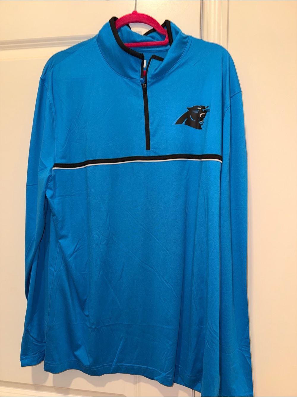 Carolina Panthers NFL Team Apparel Quarter Zip Pullover – Men’s XL